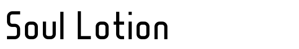 Soul Lotion font preview